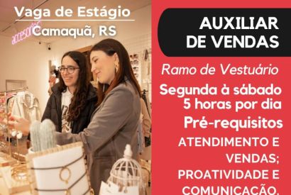 FORMATTA RH OFERTA NOVAS VAGAS DE ESTÁGIO NO MUNICIPIO DE CAMAQUÃ