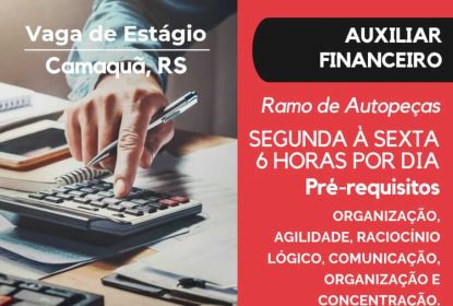 NOVAS OPORTUNIDADES DE ESTÁGIO PARA ESTUDANTES EM CAMAQUÃ/RS NO RAMO DE VENDAS.