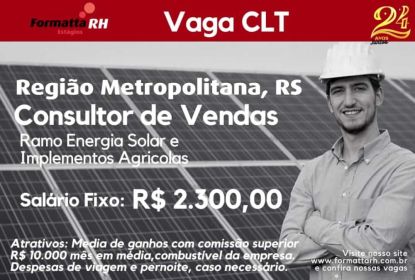 ATENÇÃO: VAGAS CLT PELA FORMATTA RH