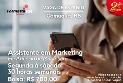 CONFIRA NOSSAS VAGAS DE ESTÁGIO EM MARKETING 