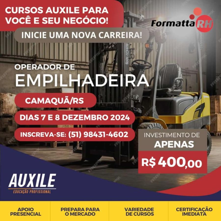 CURSO OPERADOR DE EMPILHADEIRA