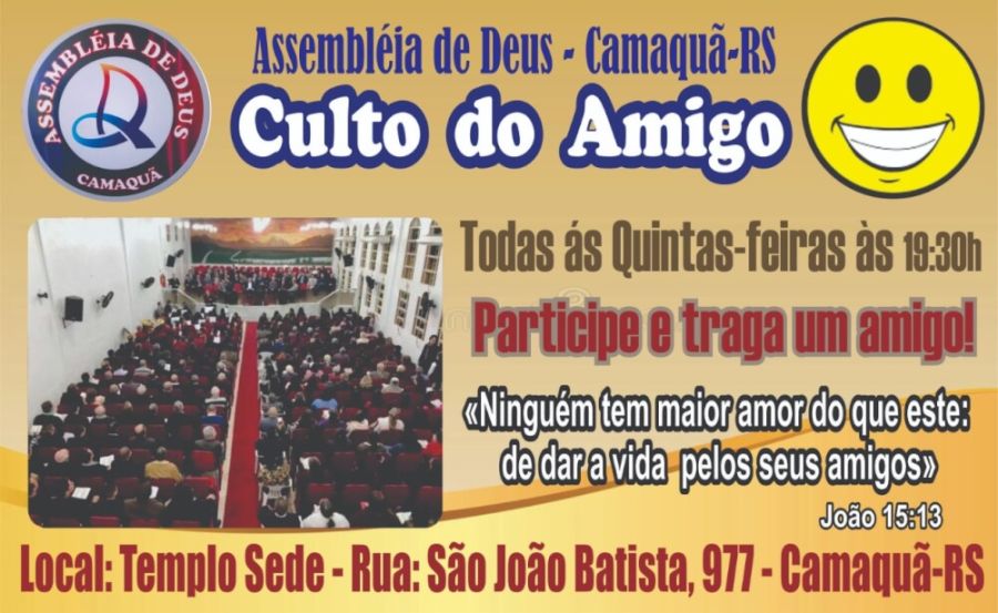 CONVITE CULTO AS QUINTAS  FEIRAS